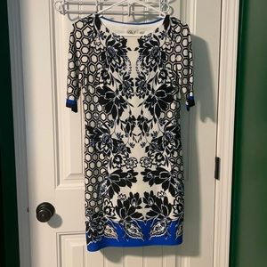 Comfortable blue and white Eliza J dress